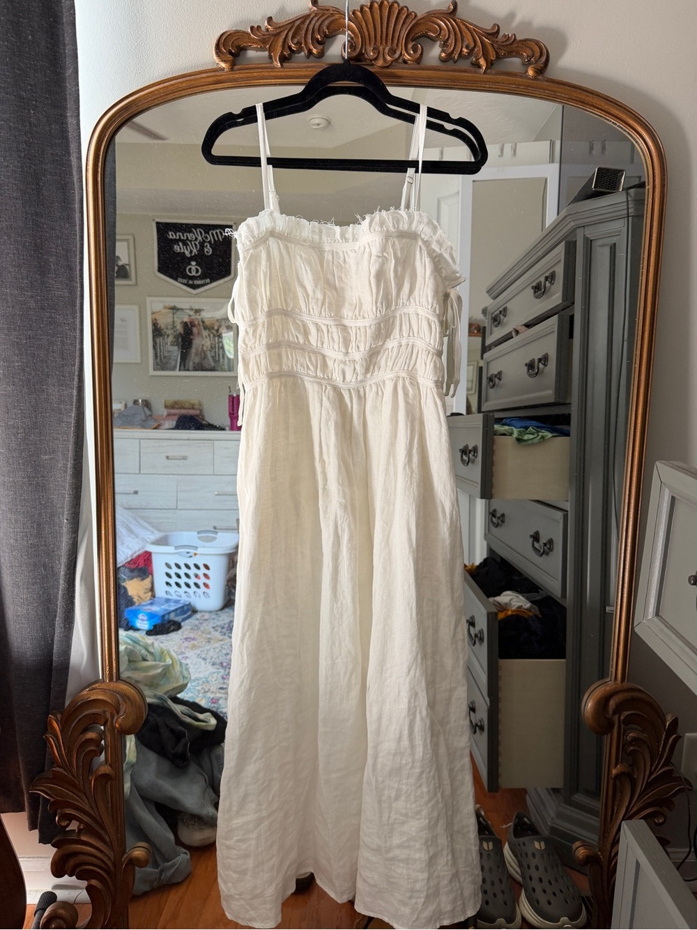 White Tie Maxi Dress